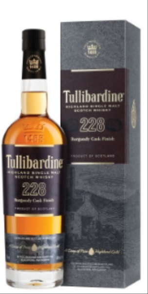 Image sur Tullibardine 228 Burgundy Cask Finish (New bottle) 43° 0.7L